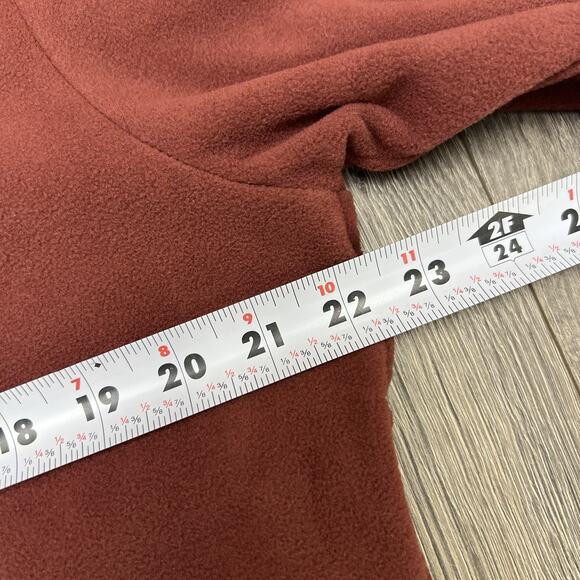 Columbia 1/2 Zip Fleece Jacket Size Medium Mens Maroon Sequoia Grove $60 - Picture 5 of 13